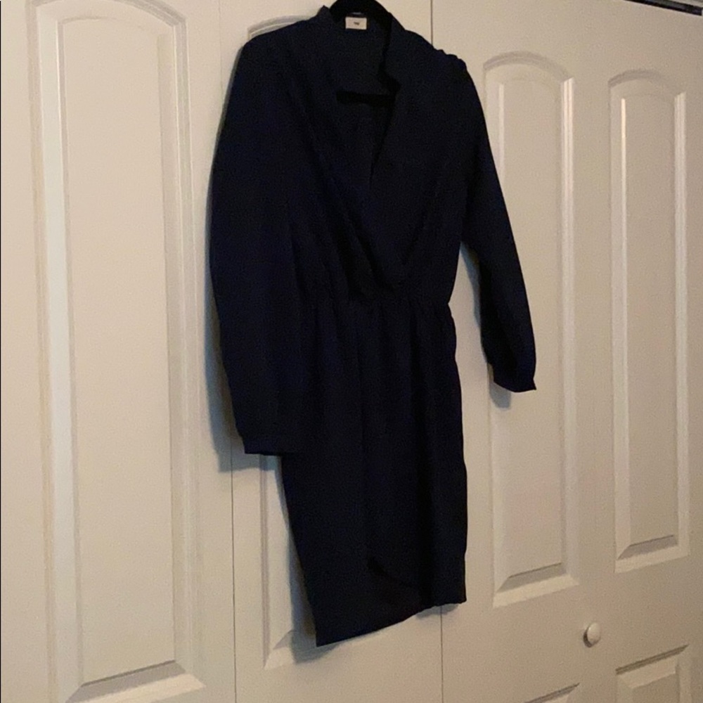 Navy tulip dress